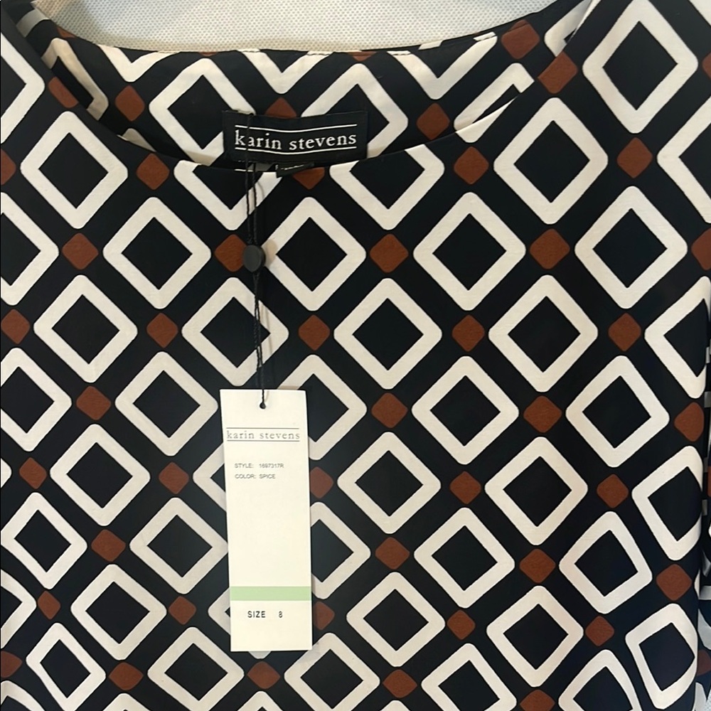 Geometric Patterned Dress - Picture 4 of 9